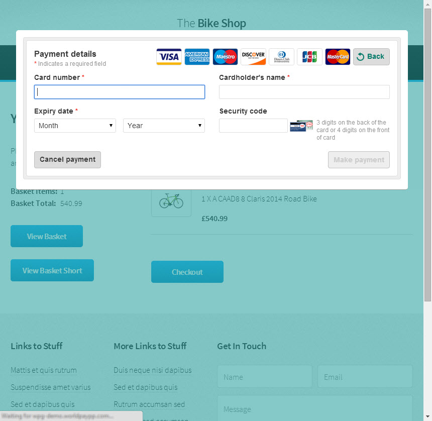 Hosted Payment Page Samples | Worldpay Developer Hub 
